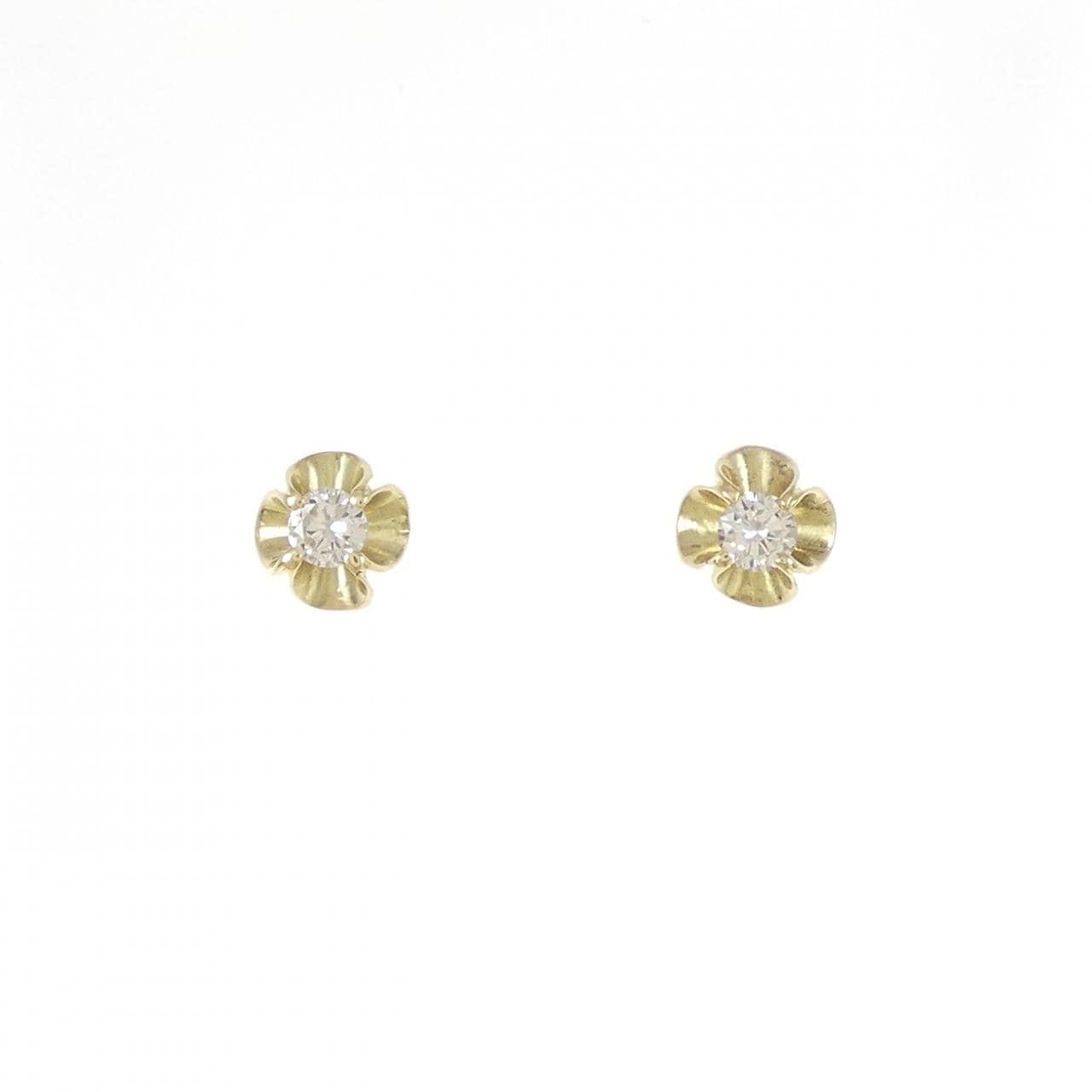 K18YG ダイヤモンド ピアス 0.18CT