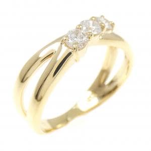 K18YG ダイヤモンド リング 0.30CT
