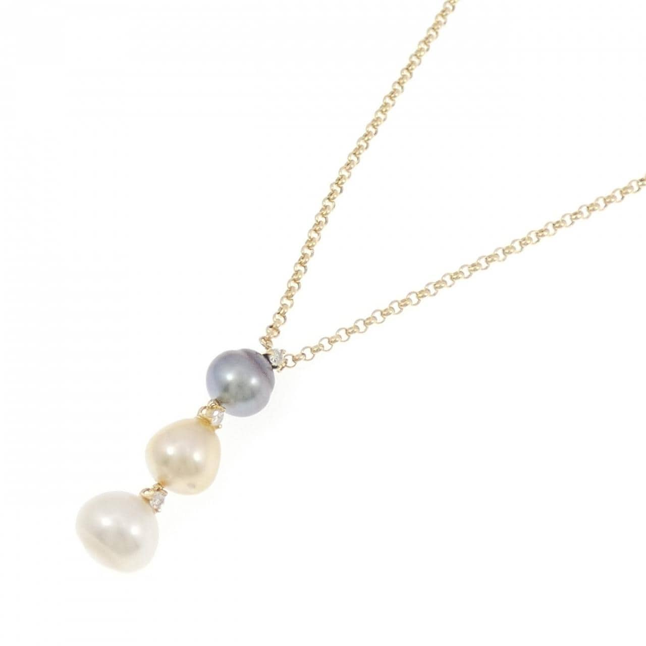 K18YG パール ネックレス