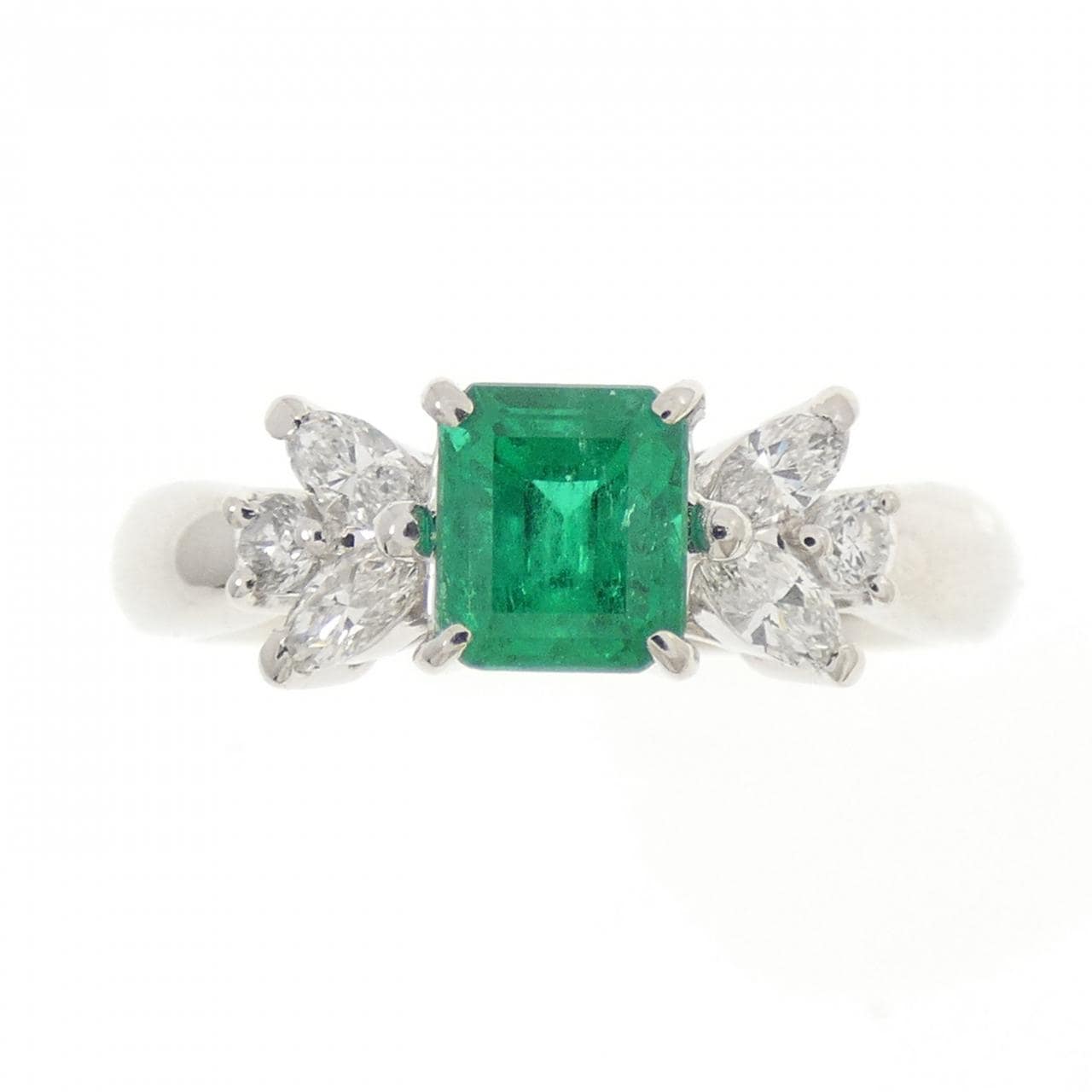 PT900 エメラルド リング 0.63CT