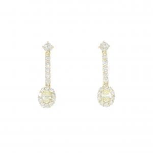 【新品】K18YG ダイヤモンド ピアス 0.60CT