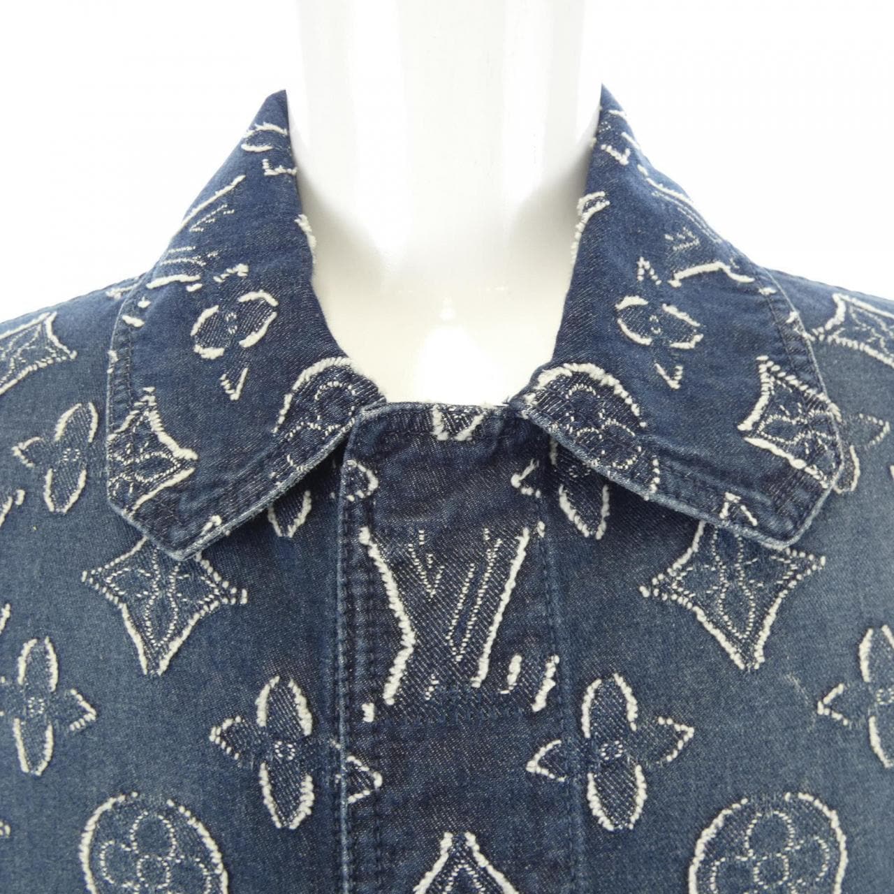 ルイヴィトン LOUIS VUITTON モノグラムショートスリーブシャンブレーシャツ HPS73WARS S／Sシャツ