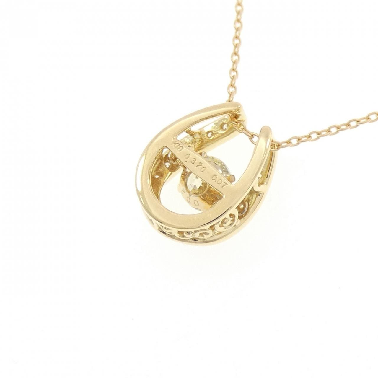 K18YG ダイヤモンド ネックレス 0.370CT