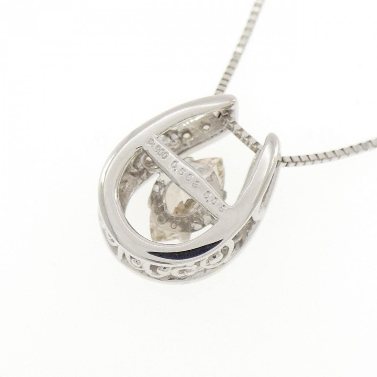 PT900/PT850 ホースシュー ダイヤモンド ネックレス 0.503CT