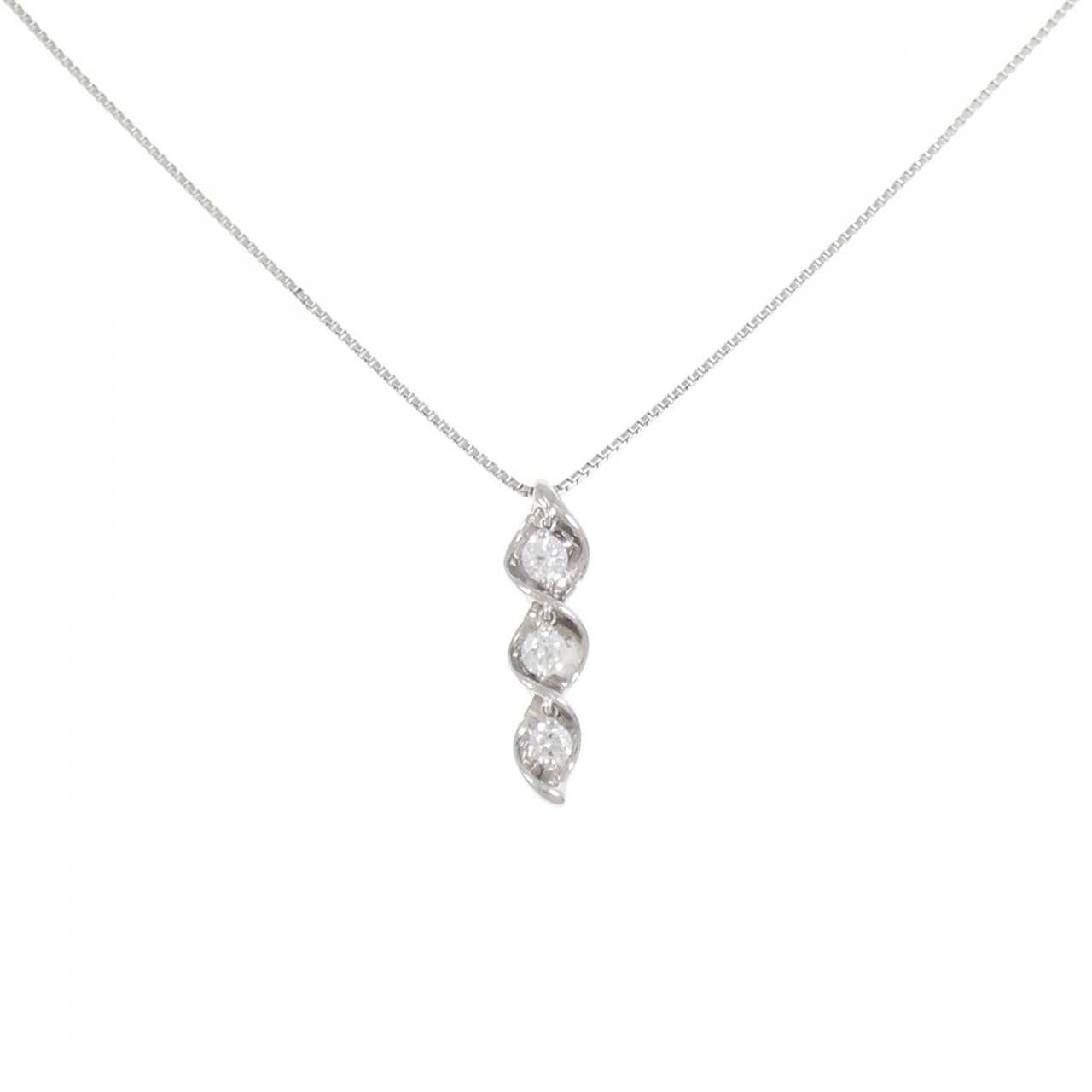 PT スリーストーン ダイヤモンド ネックレス 0.500CT