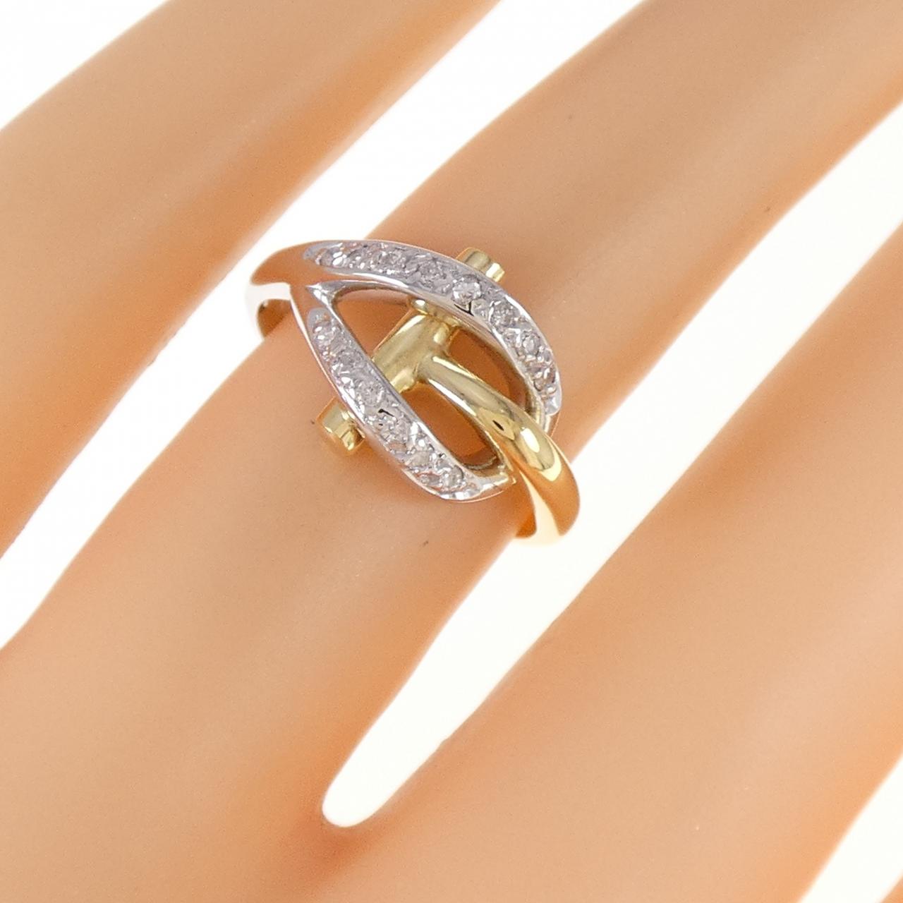 750YG/750WG ダイヤモンド リング 0.125CT