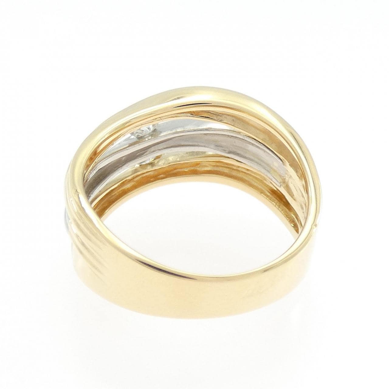 K18YG/PT900鑽石戒指 0.20CT