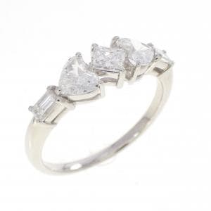 PT900 ハート ダイヤモンド リング 0.87CT