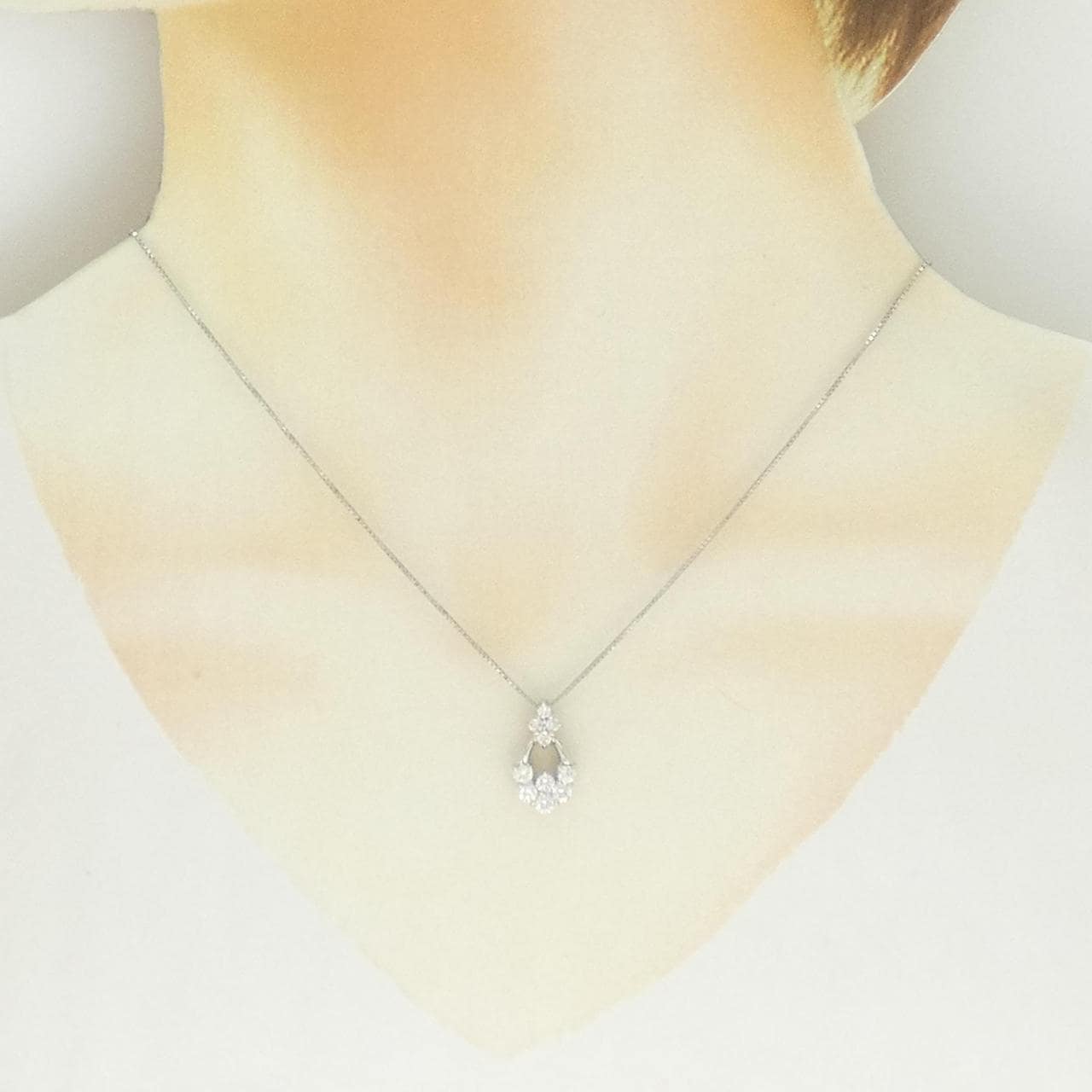 PT900/PT850 ダイヤモンド ネックレス 0.65CT