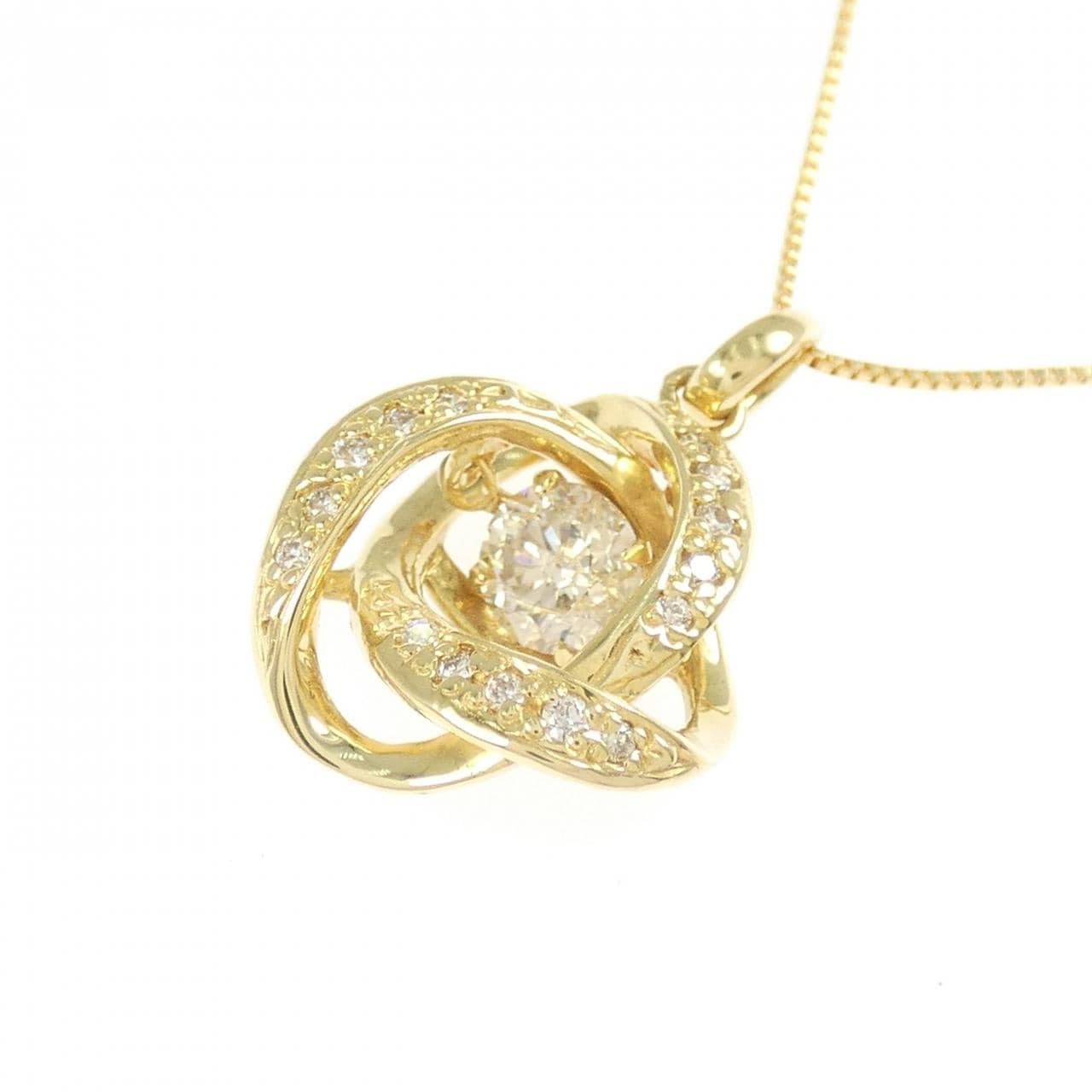 K18YG ダイヤモンド ネックレス 0.35CT