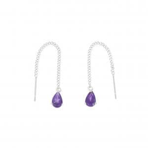 K14WG アメジスト ピアス