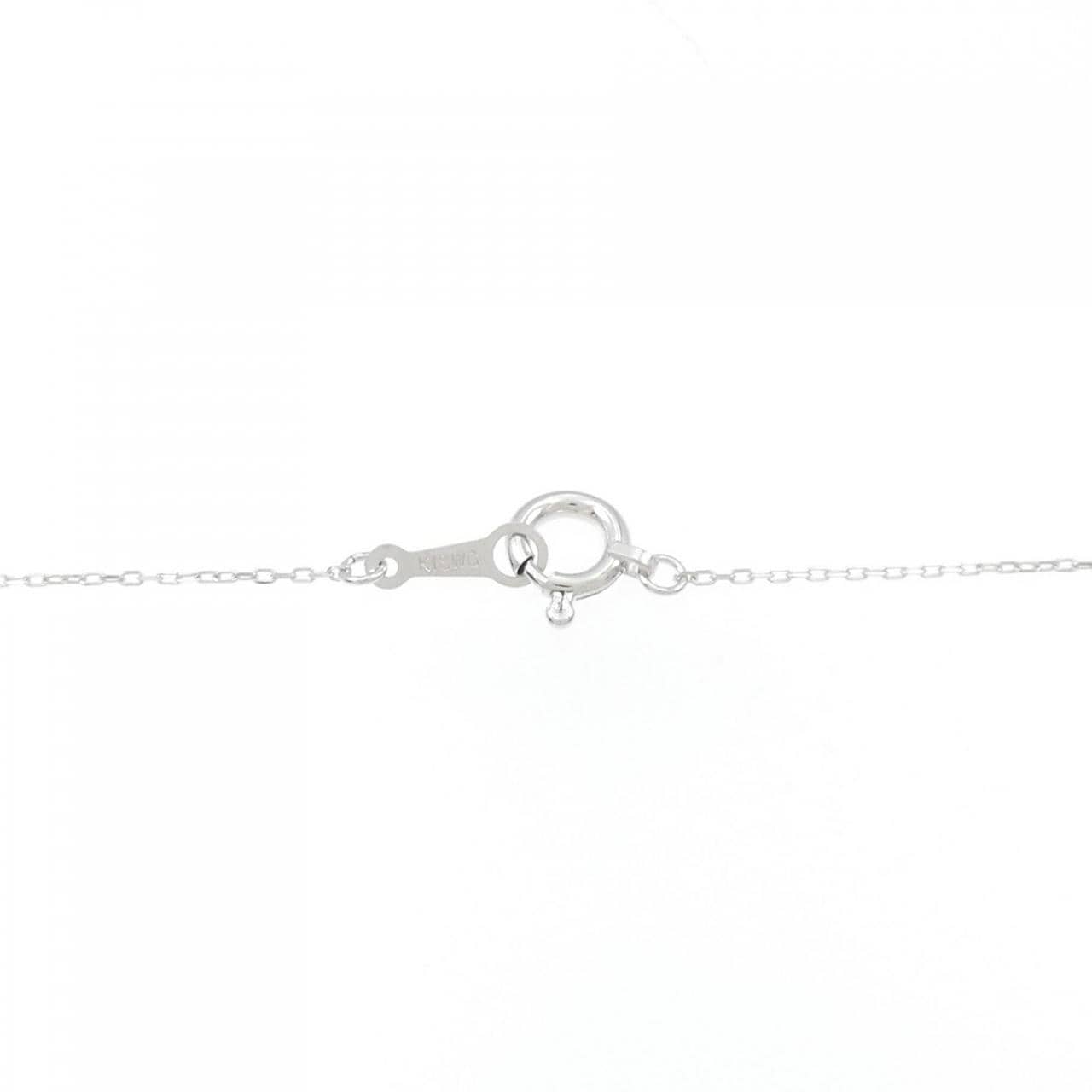 [BRAND NEW] K18WG Diamond necklace 0.10CT