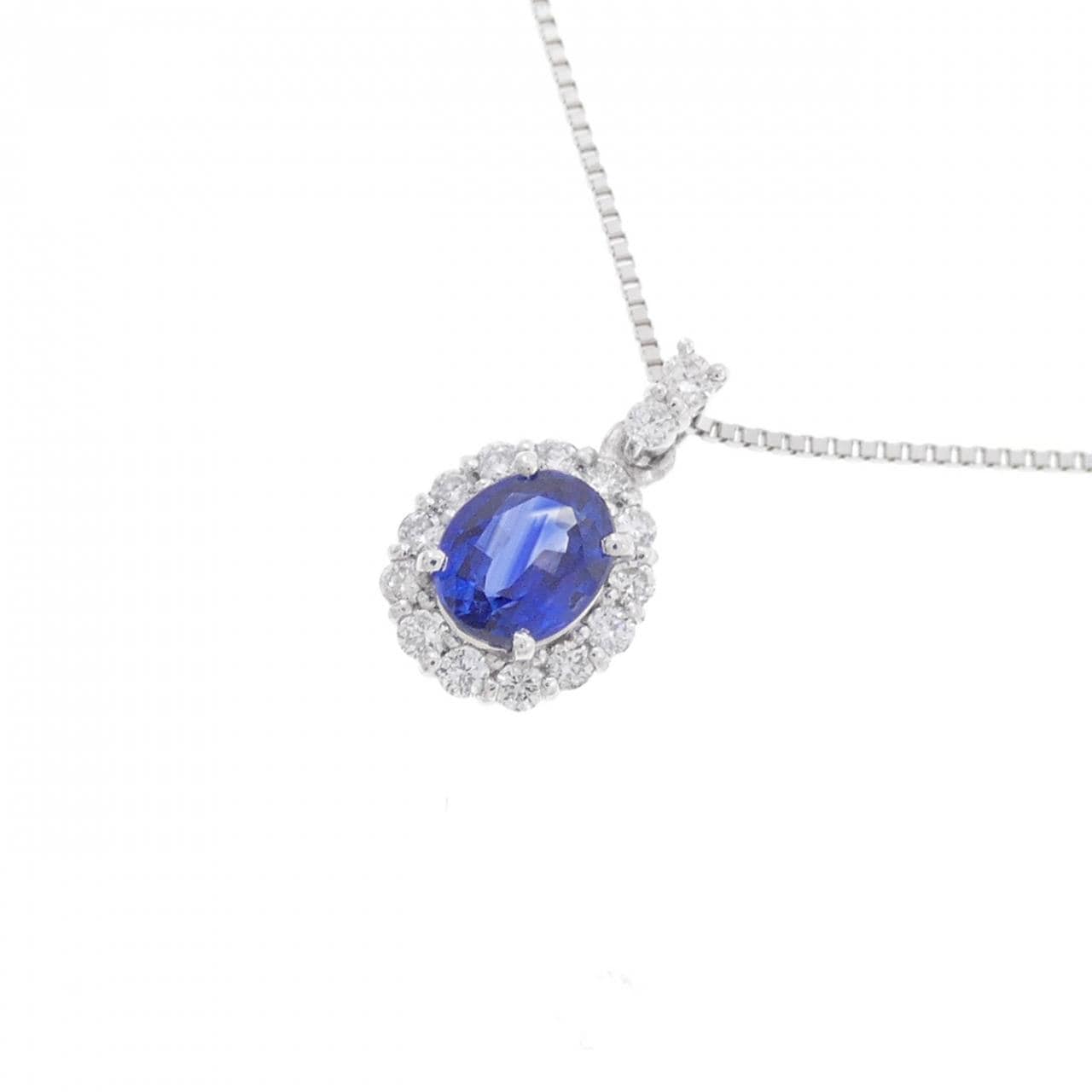 [BRAND NEW] PT Sapphire Necklace 0.47CT