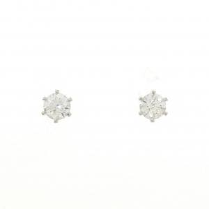 【リメイク】PT900/ST ダイヤモンド ピアス 0.226CT 0.241CT G SI1 3EXT-EXT