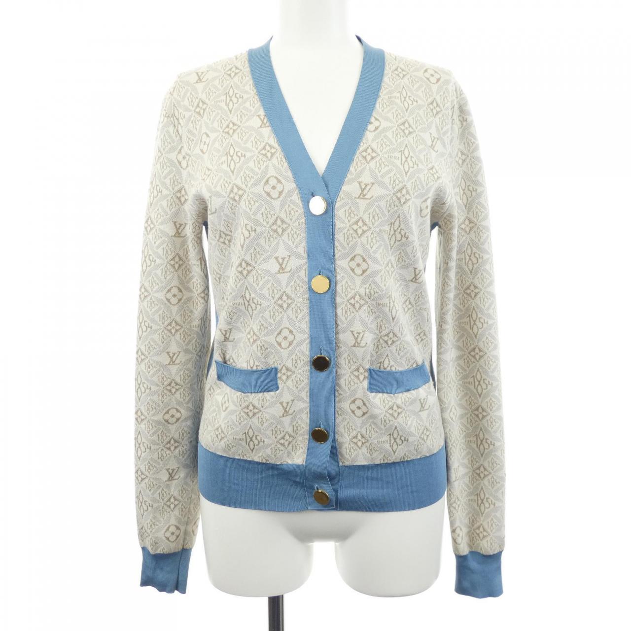 ルイヴィトン LOUIS VUITTON SINCE1854 コントラストトリム FMKC89LW2 カーディガン