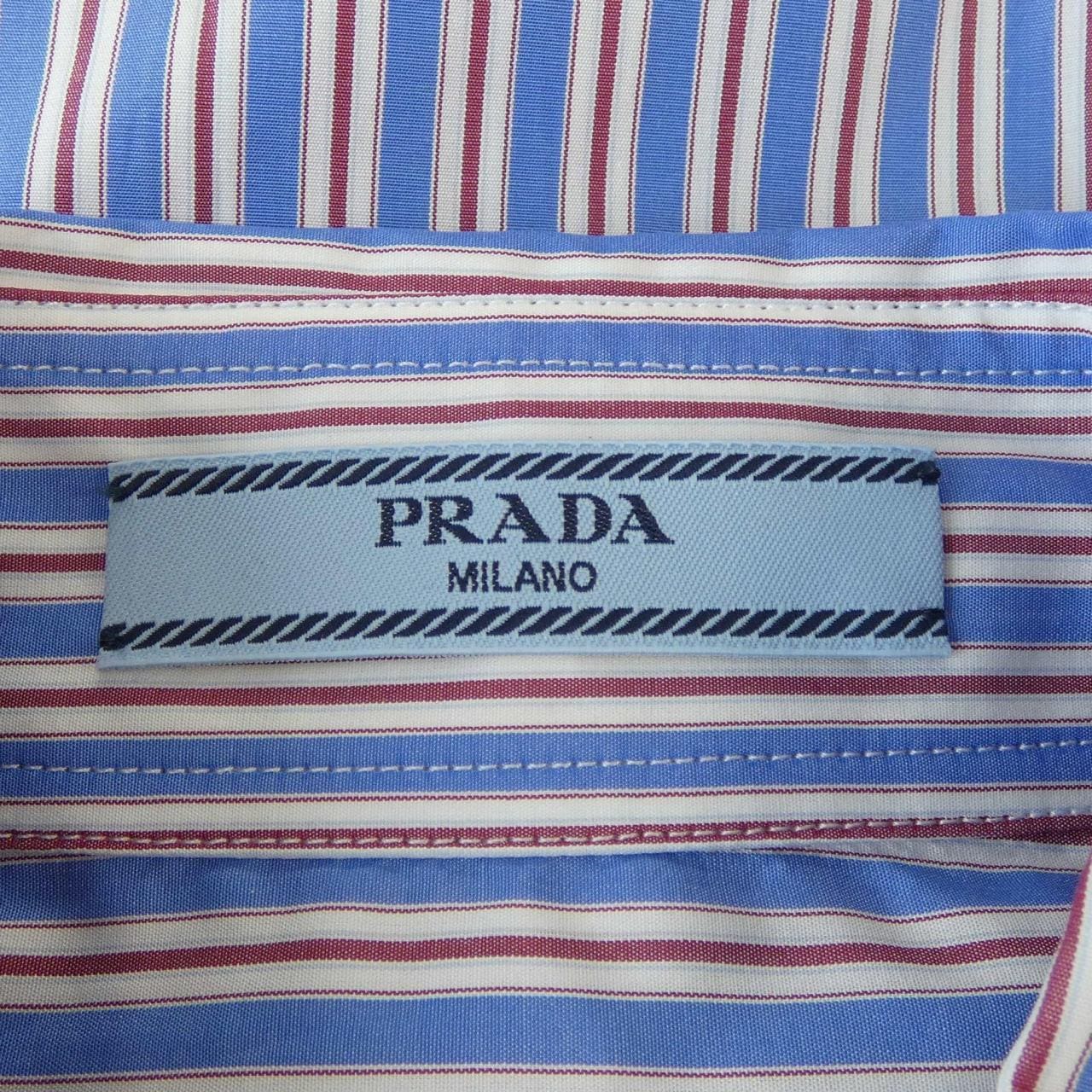 プラダ PRADA ストライプ ポプリン シャツ P488HG SOOO 16PF シャツ