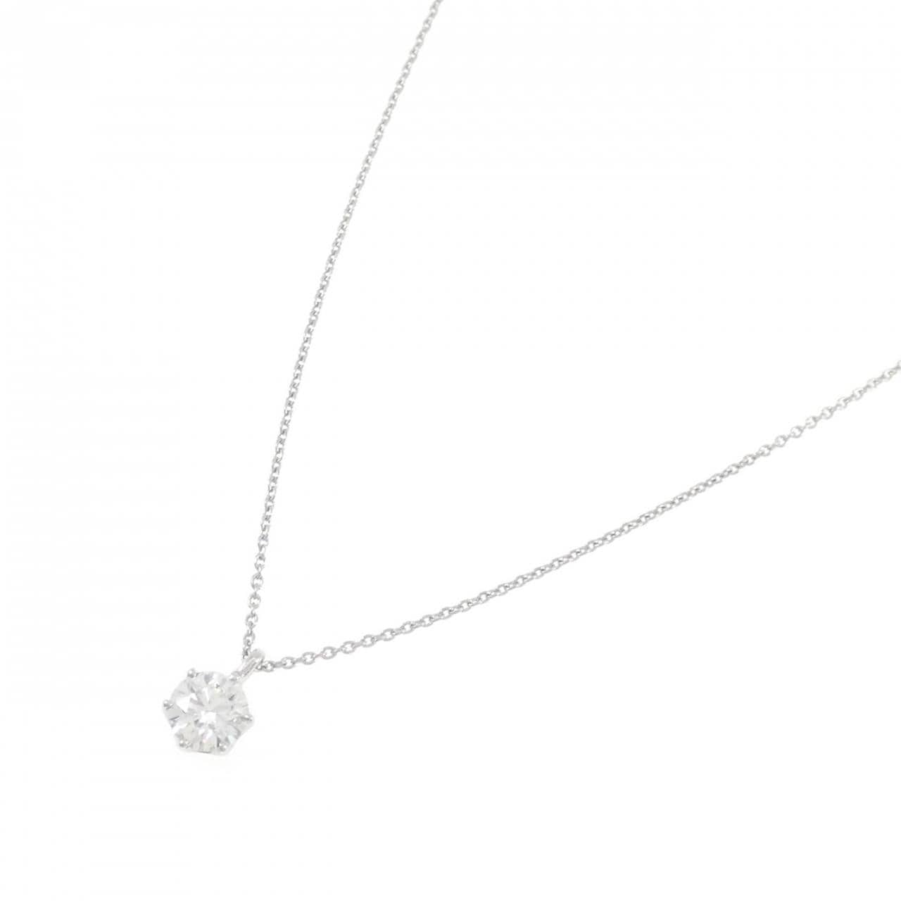 PT900/PT850 ダイヤモンド ネックレス 0.523CT F VS1 3EXT H&C