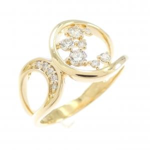 K18YG ダイヤモンド リング 0.20CT