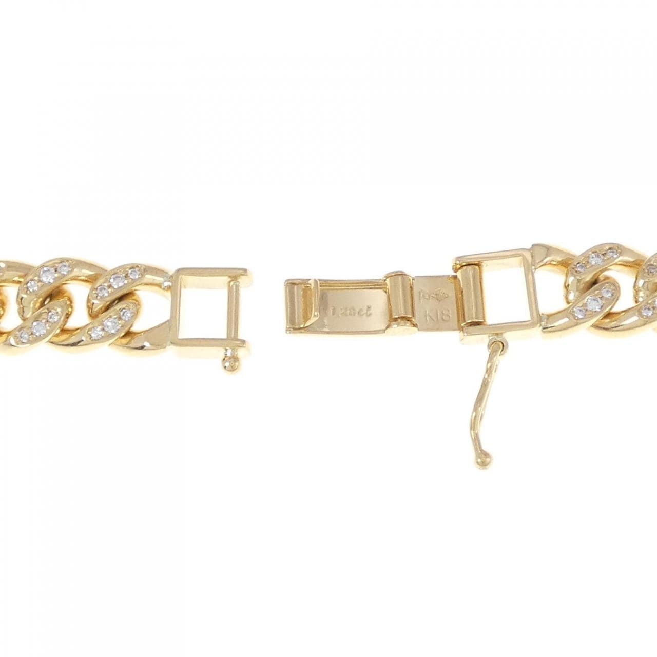 [BRAND NEW] K18YG Diamond Kihei Bracelet 20cm 1.28CT