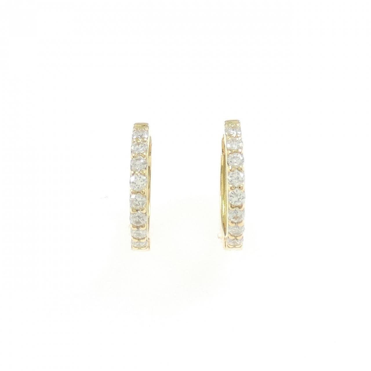【リメイク】K18YG ダイヤモンド フープ ピアス 0.20CT