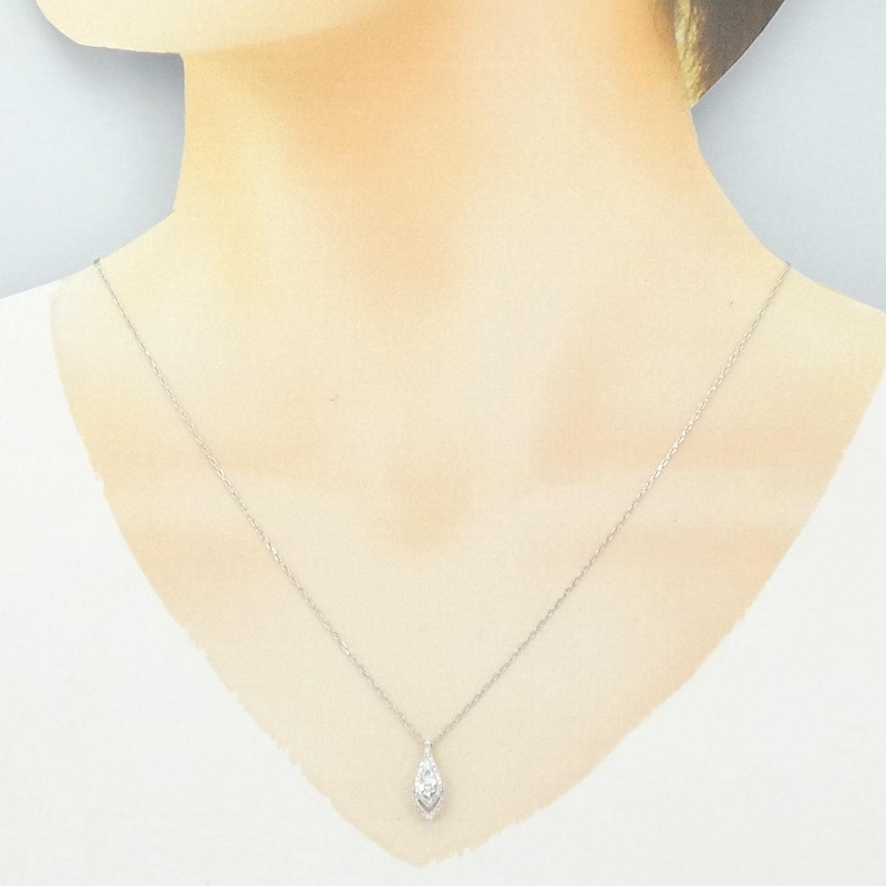 PT950/PT850 ダイヤモンド ネックレス 0.15CT