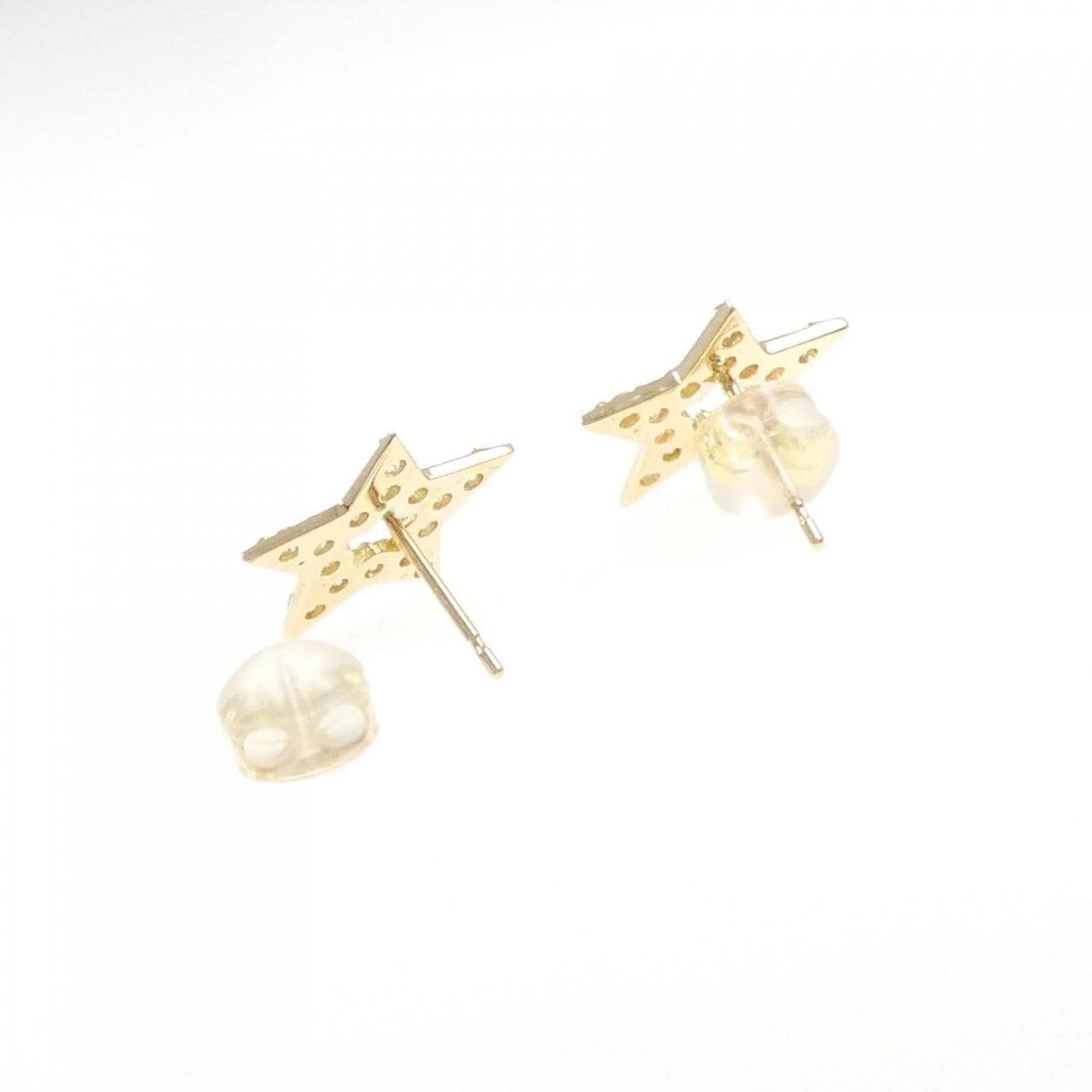 K18YG スター ダイヤモンド ピアス 0.40CT