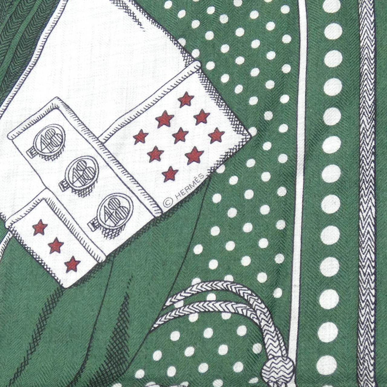 エルメス HERMES ZOUAVES ET DRAGONS BANDANA H244048S カレジェアン140 ショール
