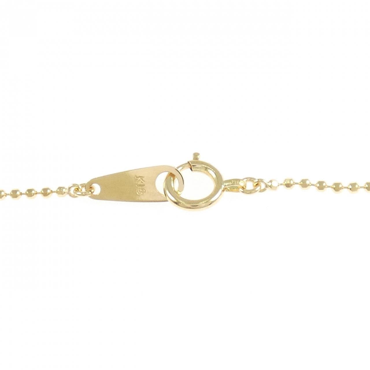 K18YG フラワー ダイヤモンド ネックレス 1.00CT
