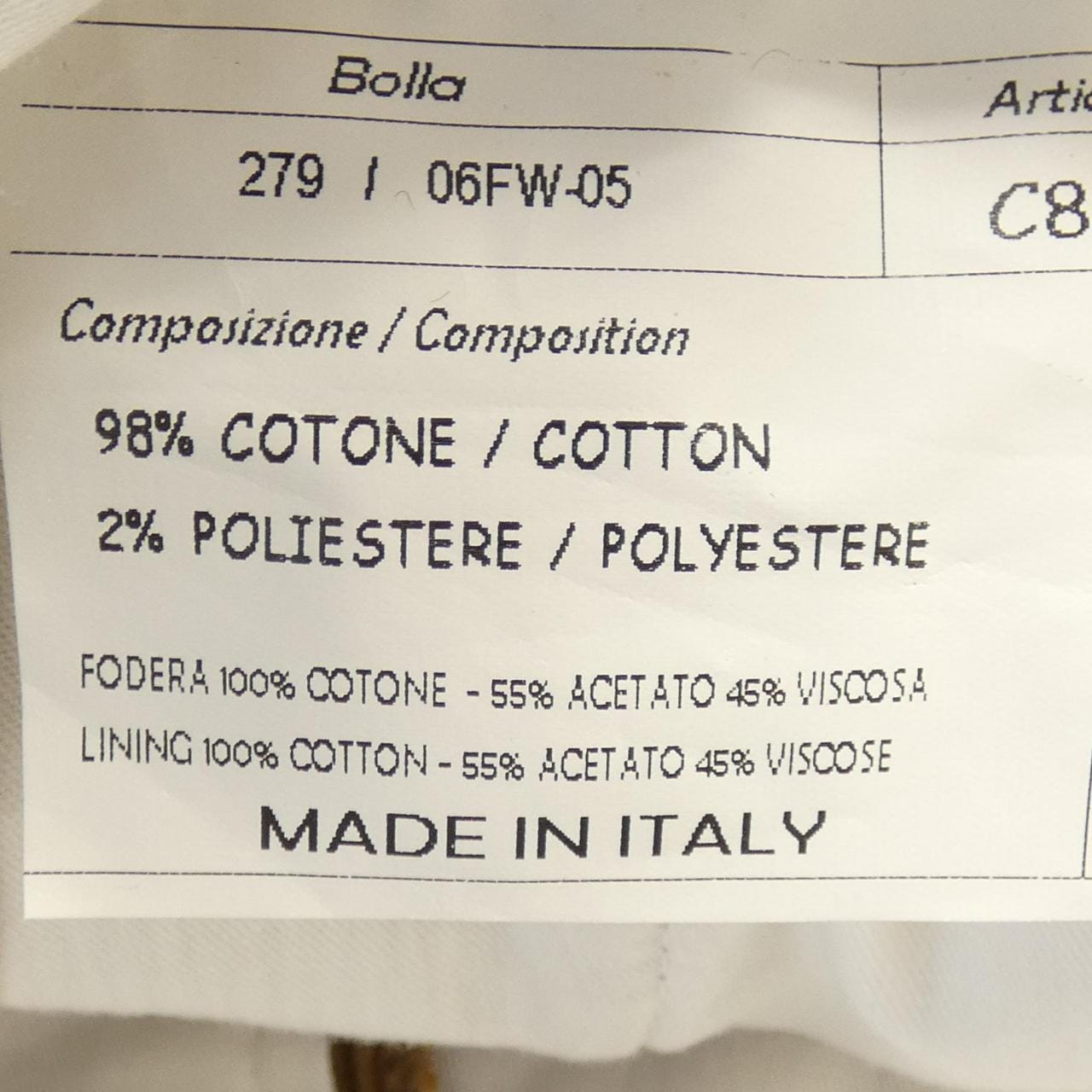 ANTONIO CUTILLO パンツ