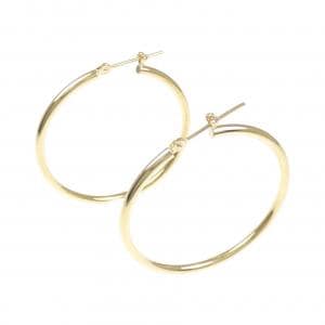 K18YG hoop earrings