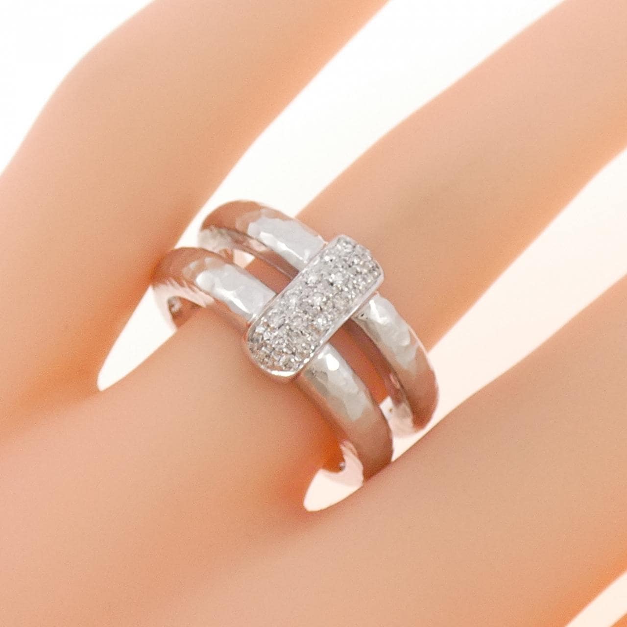 750WG ダイヤモンド リング