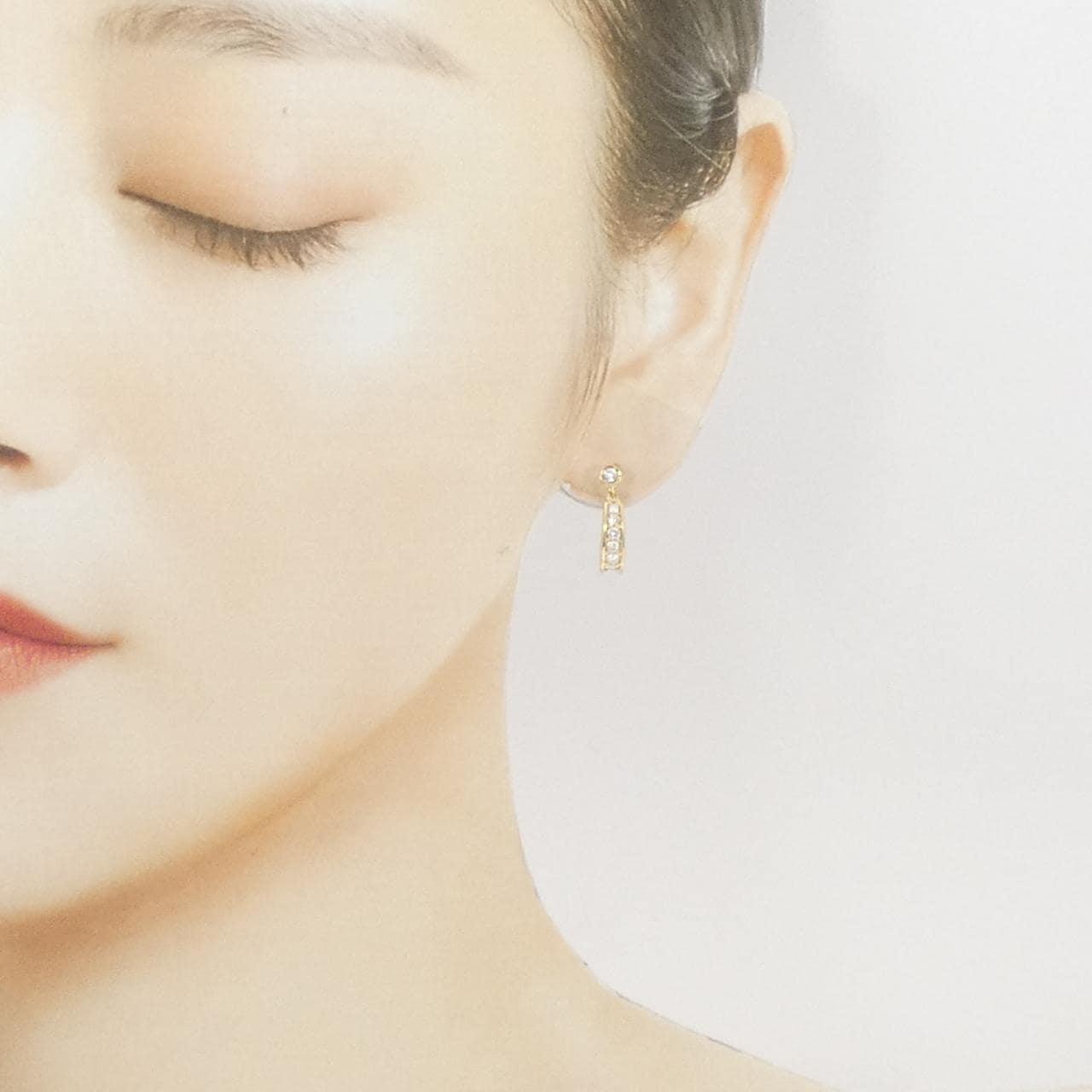 K18YG ダイヤモンド ピアス 0.52CT