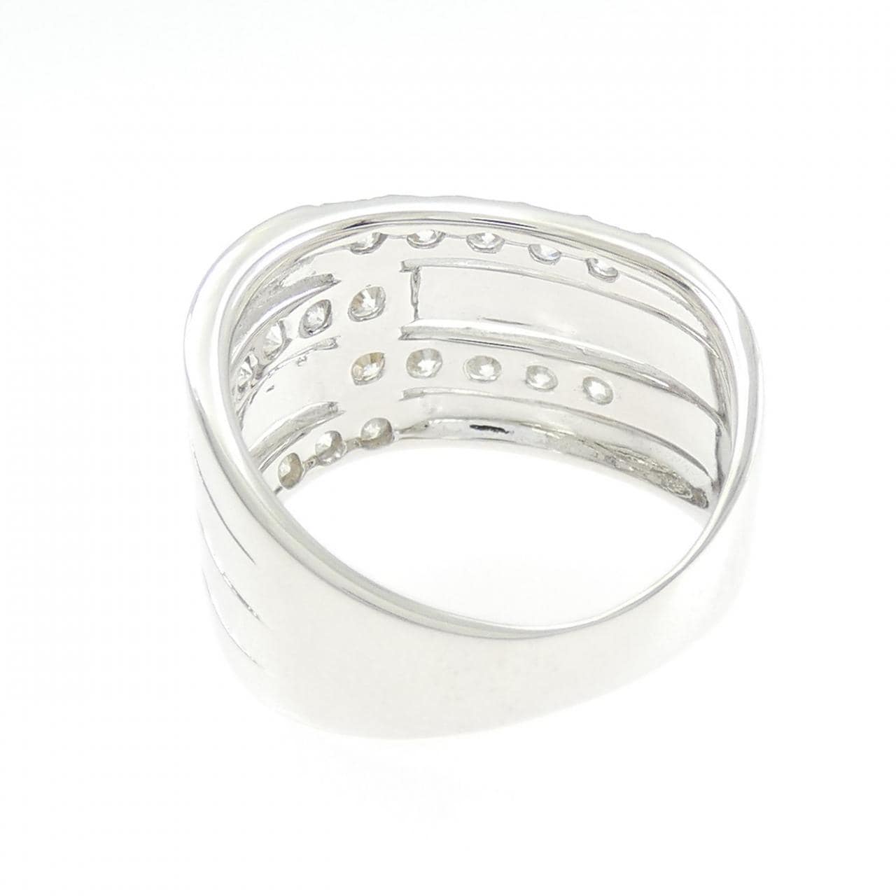 K18WG ダイヤモンド リング 1.00CT