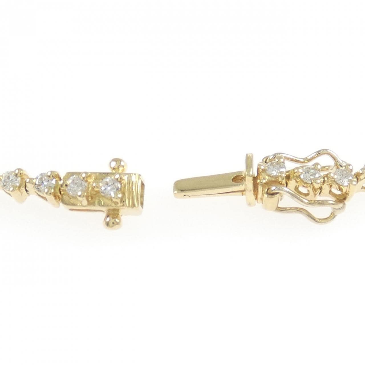K18YG ダイヤモンド ブレスレット 1.20CT