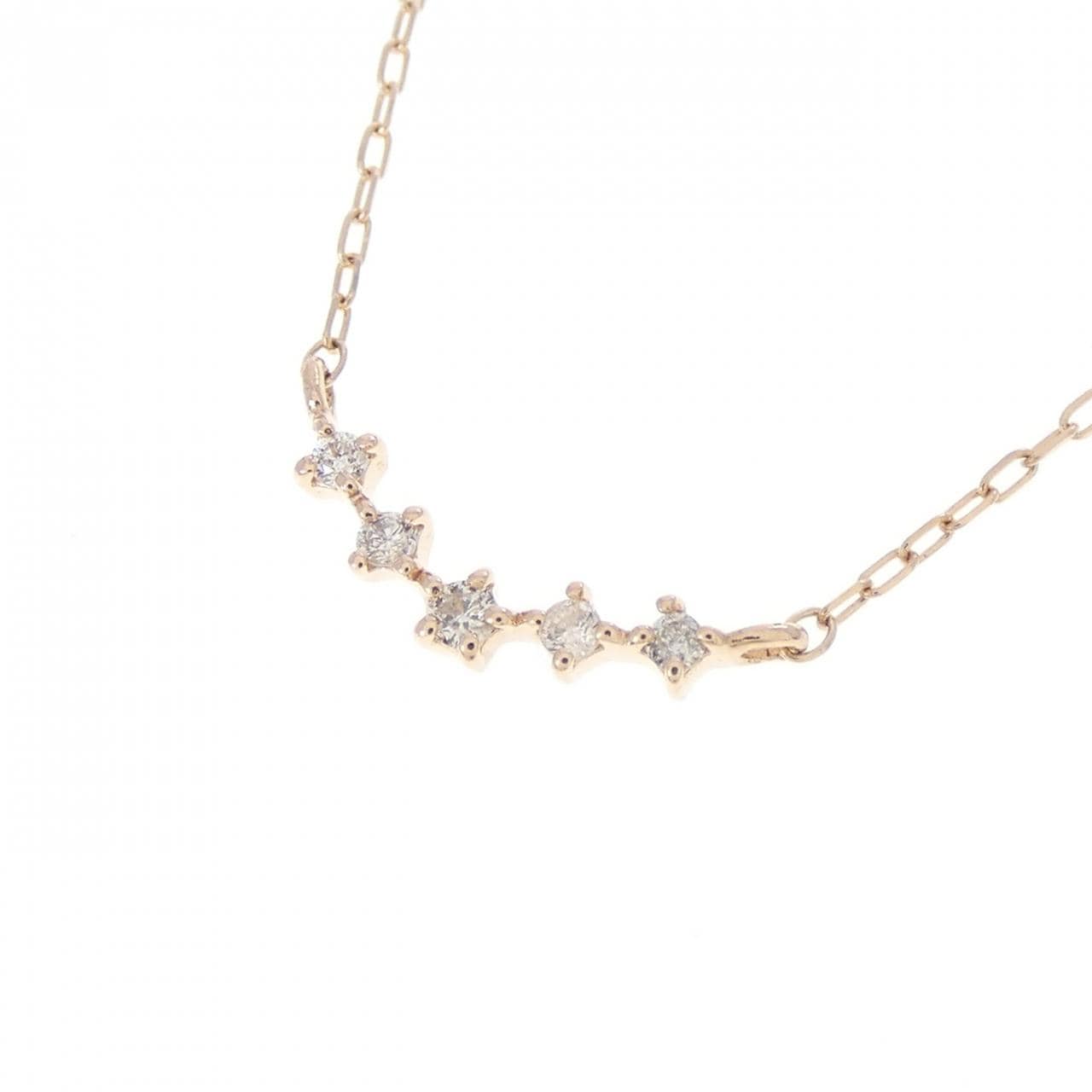 K10PG ダイヤモンド ネックレス 0.03CT