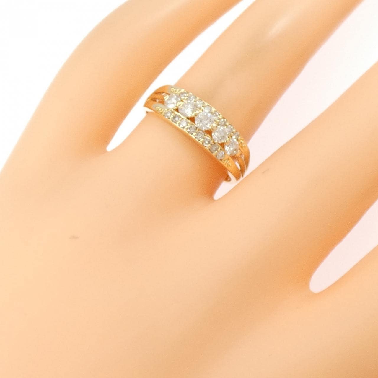 K18YG ダイヤモンド リング 0.50CT