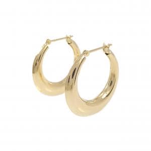 K18YG hoop earrings