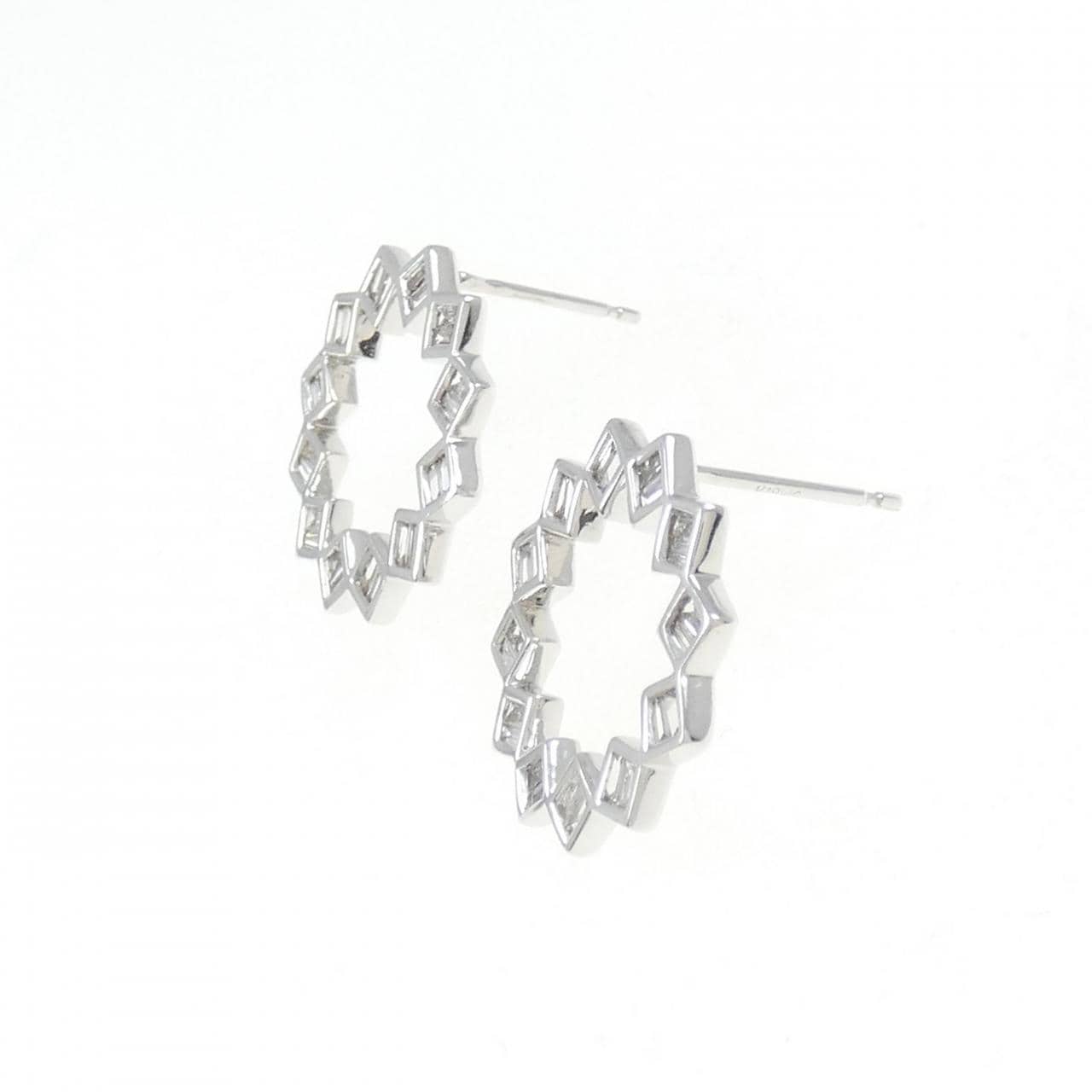 K18WG ダイヤモンド ピアス 0.40CT