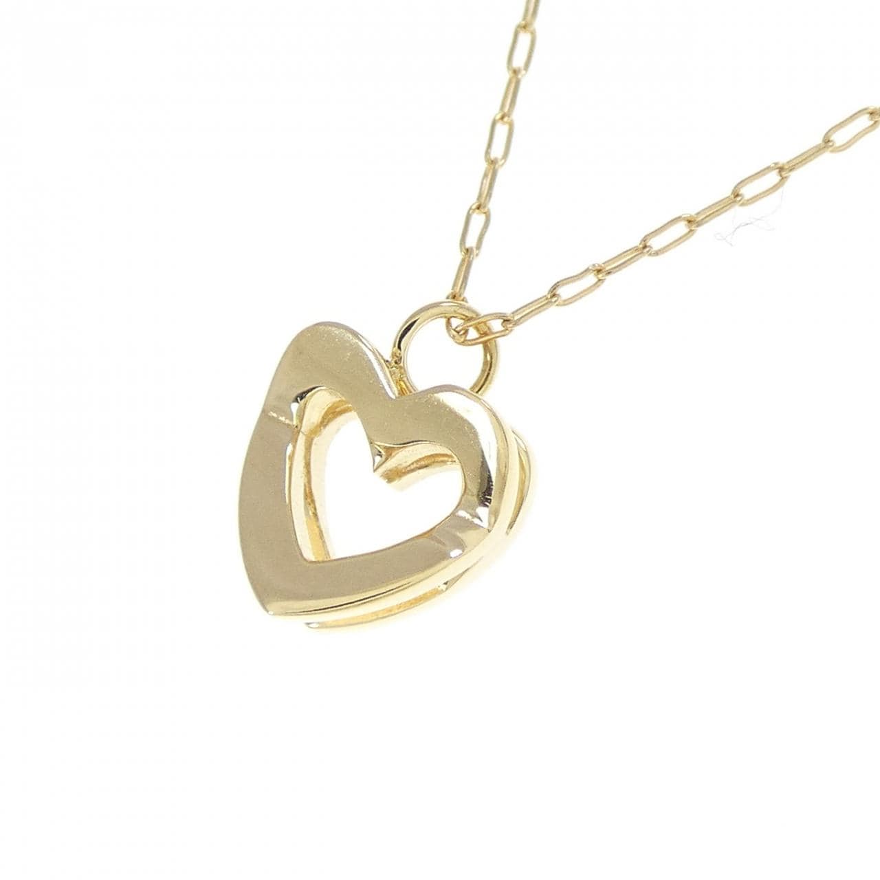 K18YG ハート ネックレス