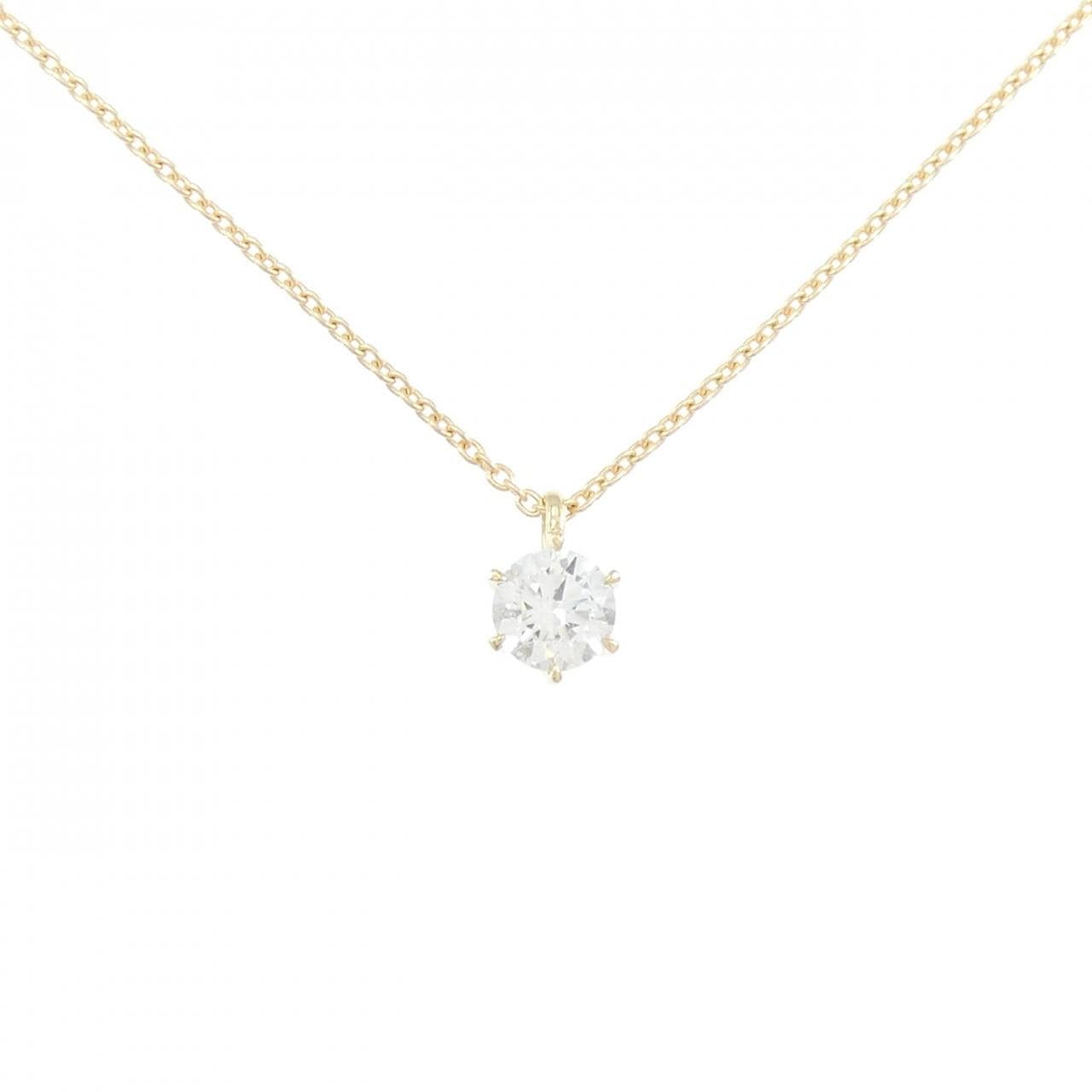 【リメイク】K18YG ダイヤモンド ネックレス 0.274CT D SI1 EXT H&C