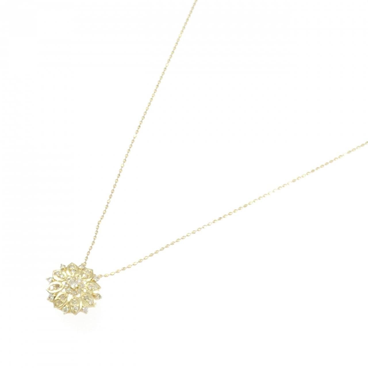 K18YG ダイヤモンド ネックレス 0.20CT