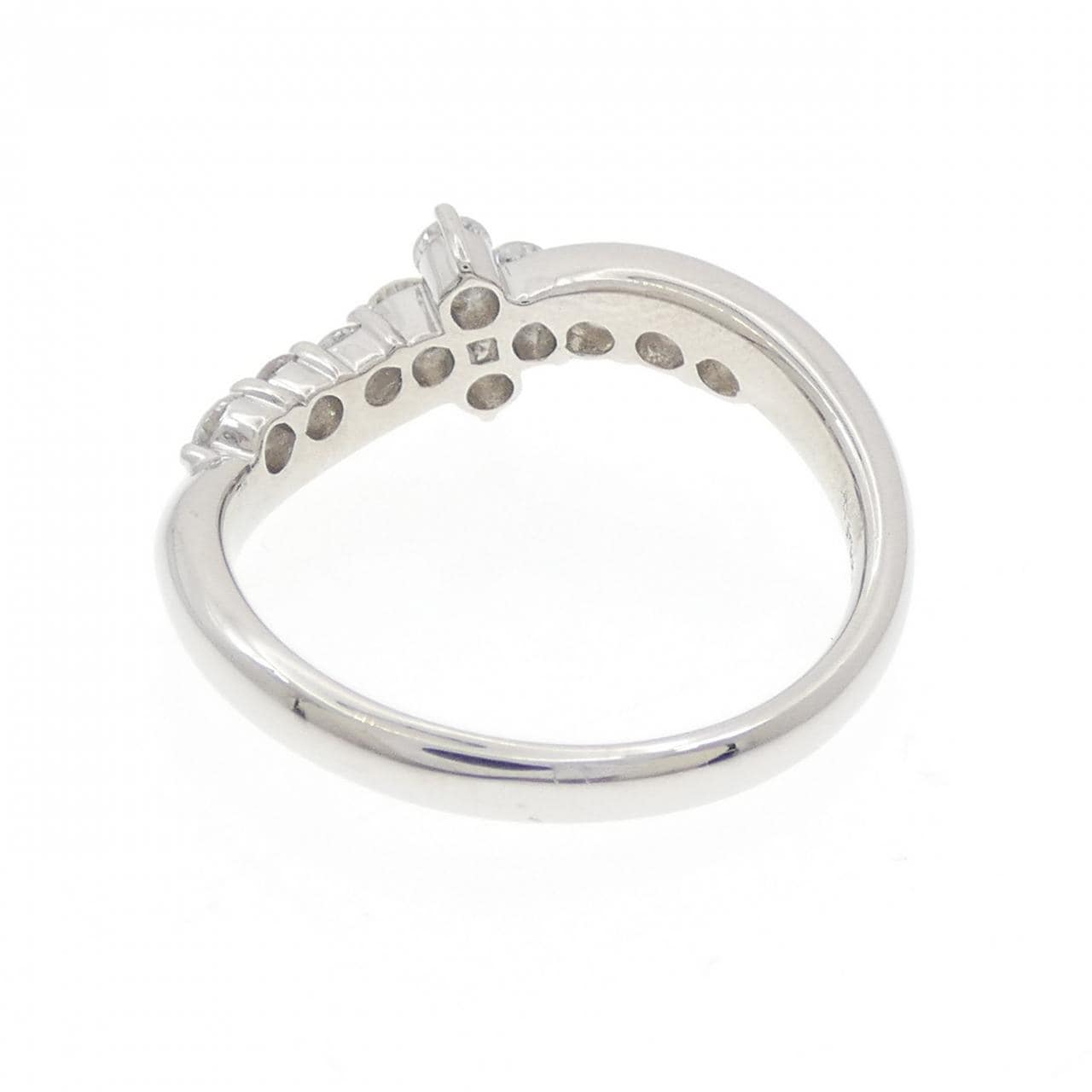 PT900 フラワー ダイヤモンド リング 0.50CT