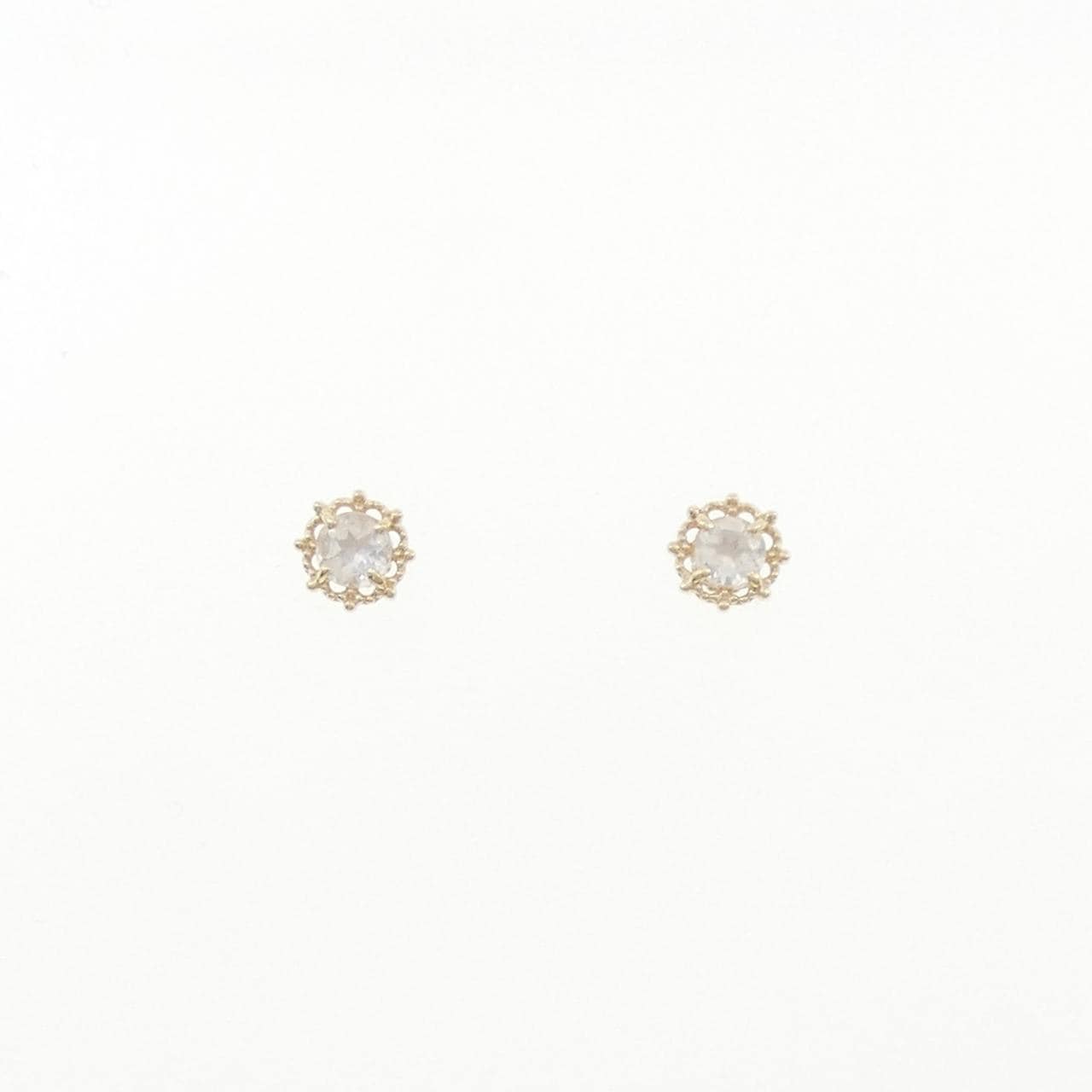 K10YG ムーンストーン ピアス