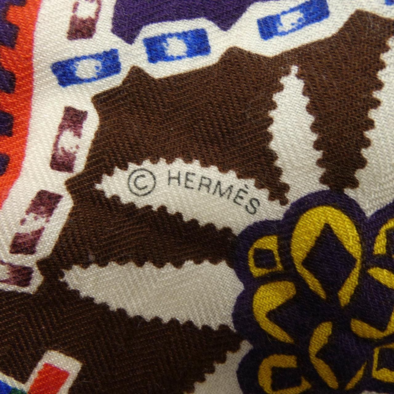 エルメス HERMES EN ATTENDANT ULYSSE H243575S カレジェアン140 ショール
