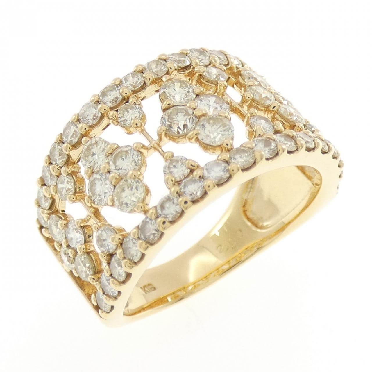 K18YG ダイヤモンド リング 2.00CT