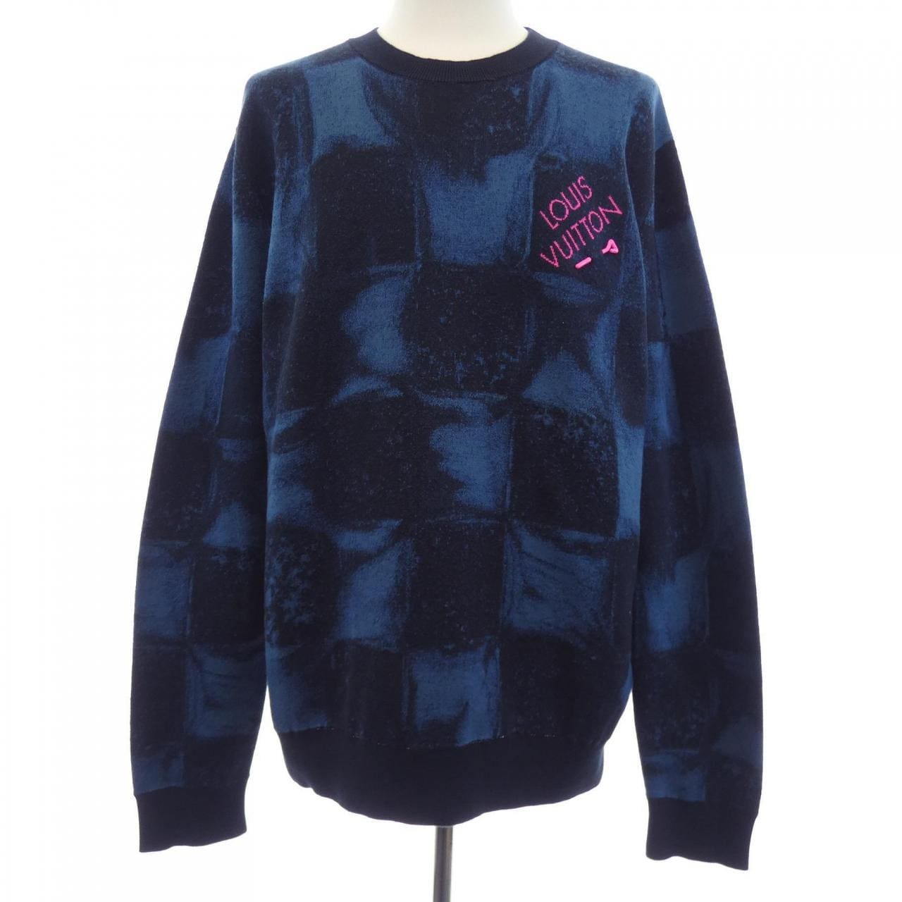 ルイヴィトン LOUIS VUITTON ダミエソルトジャカードクルーネック HLN14WET6 ニット