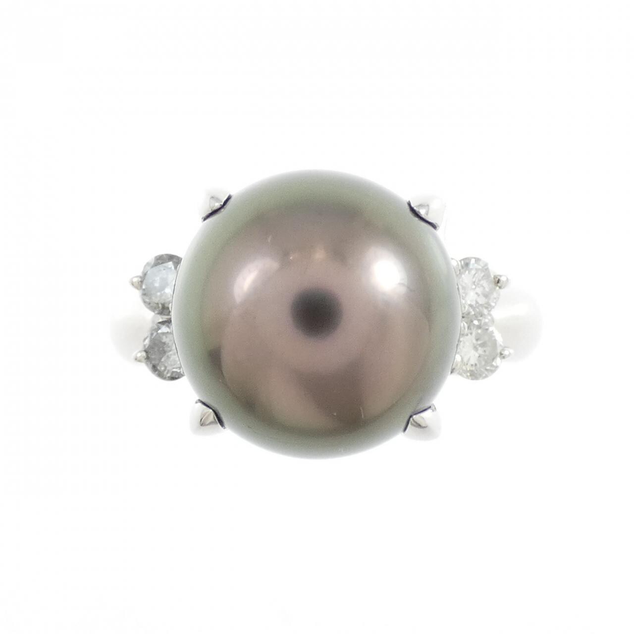 PT900 黒蝶パール リング 10.5mm
