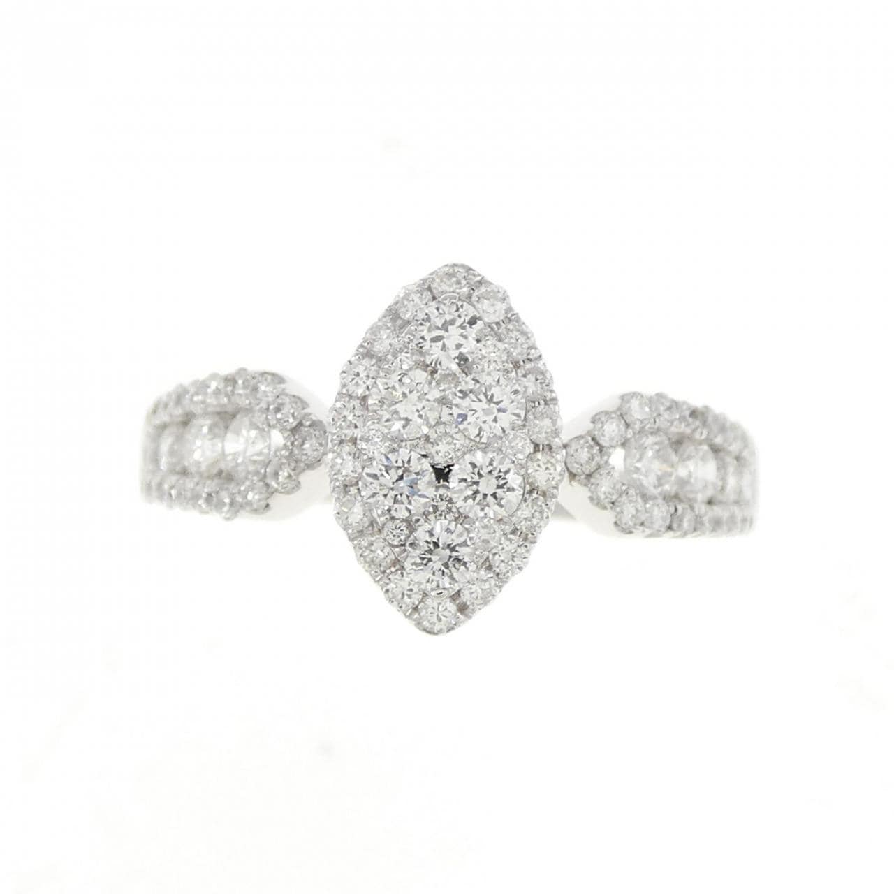 750WG ダイヤモンド リング 0.85CT