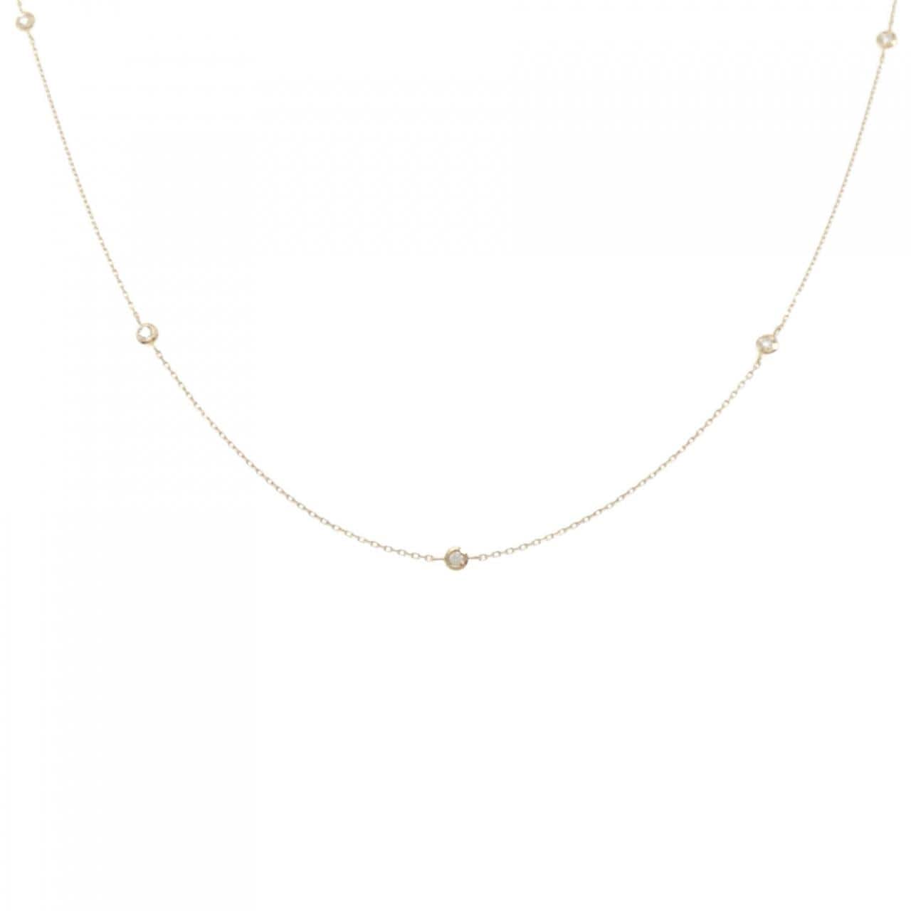 [BRAND NEW] K18YG Diamond Necklace 0.202CT