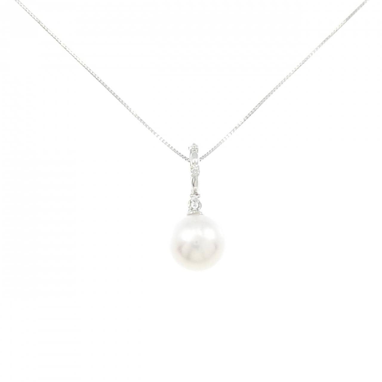 K18WG アコヤパール ネックレス 8.9mm